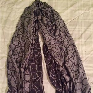 LIKE NEW Calvin Klein Logo Scarf